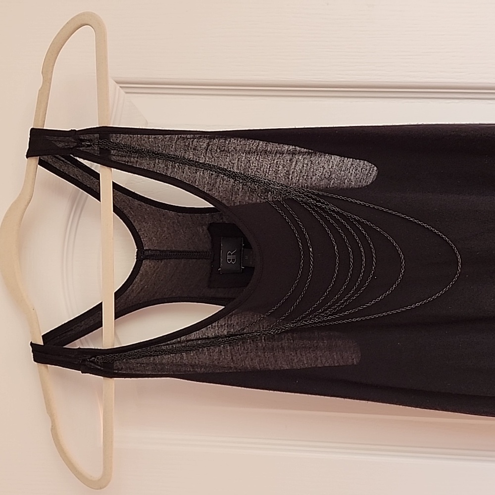 Banana Republic racerback necklace tank black size M